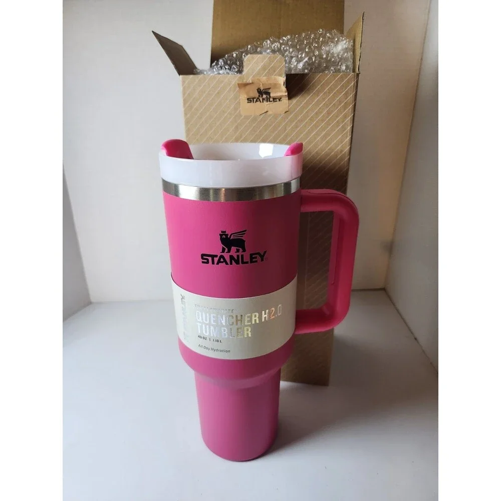 Stanley Quencher Flowstate H2.0 Tumbler 40 Oz Pink NIB